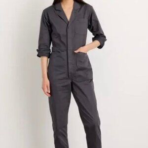 Alex Mill Standard Iron Gray Long Utility Jumpsuit Size Small